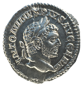 Caracalla 198-217 e.Kr. - Denar - Underbart skarpt porträtt