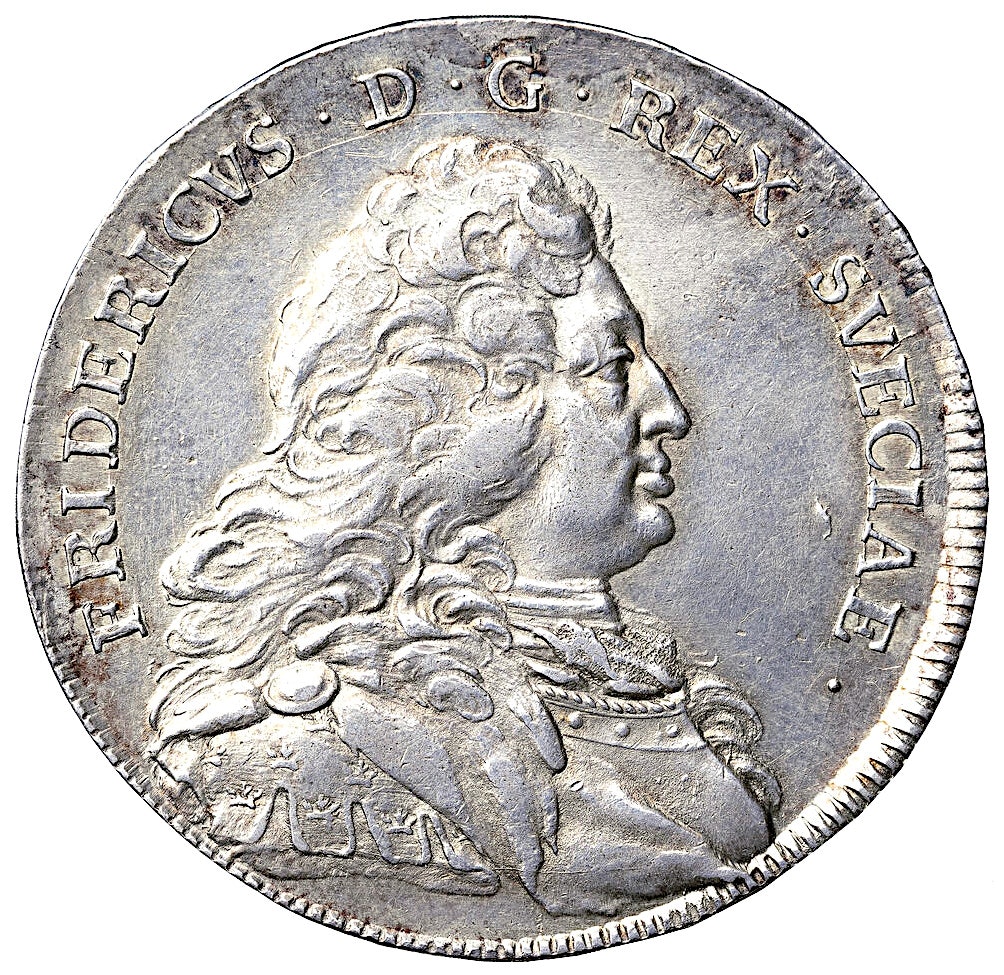 Fredrik I - Riksdaler 1743 - Vackert exemplar med fin lyster