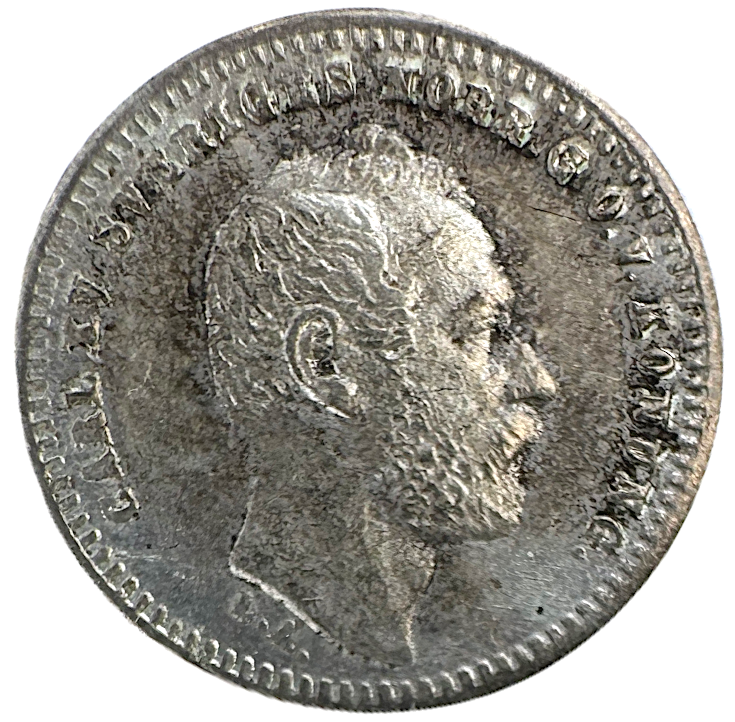 Karl XV - 10 Öre 1865 - Ett ocirkulerat toppexemplar