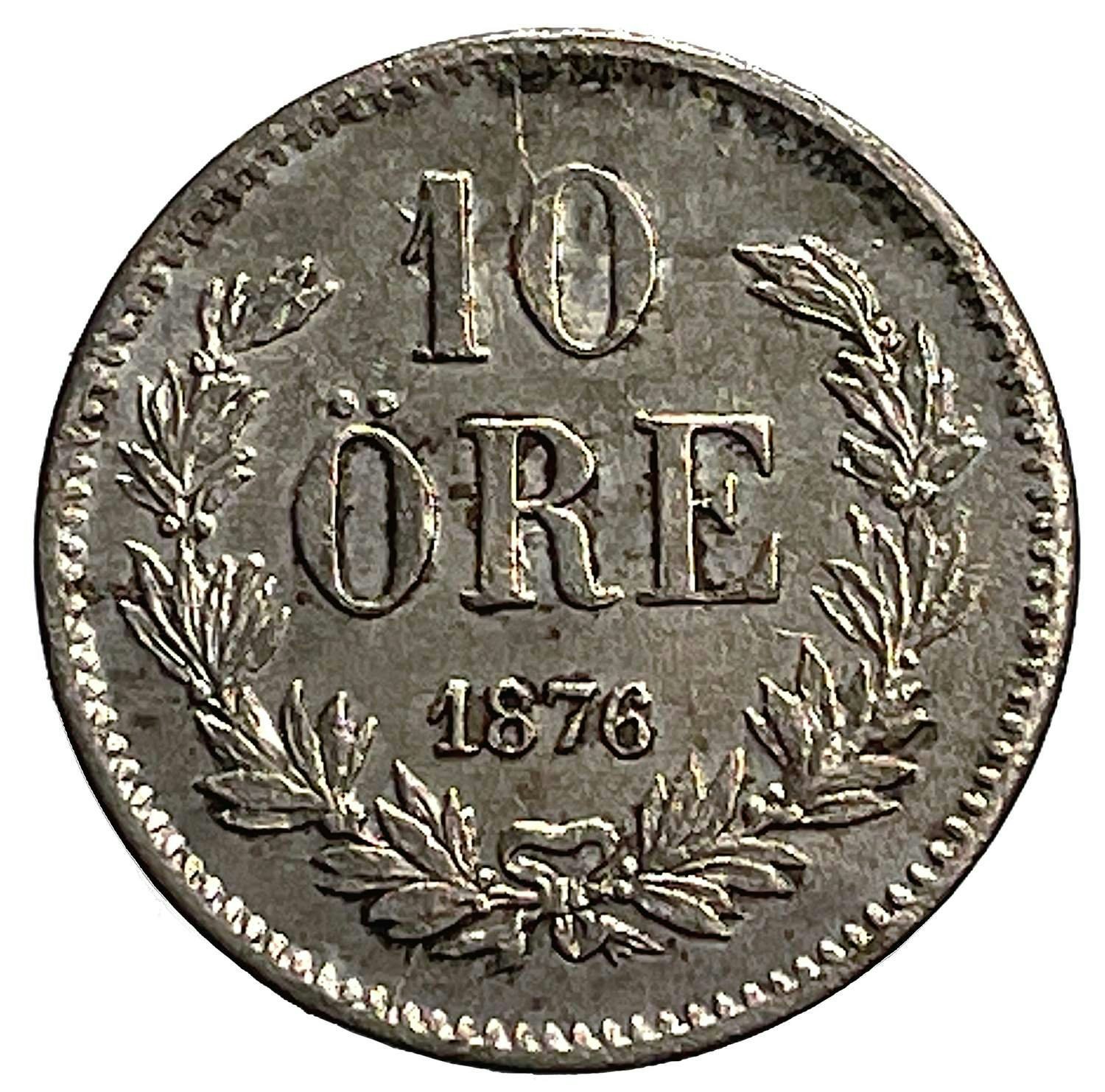 Oskar II - 10 Öre 1876