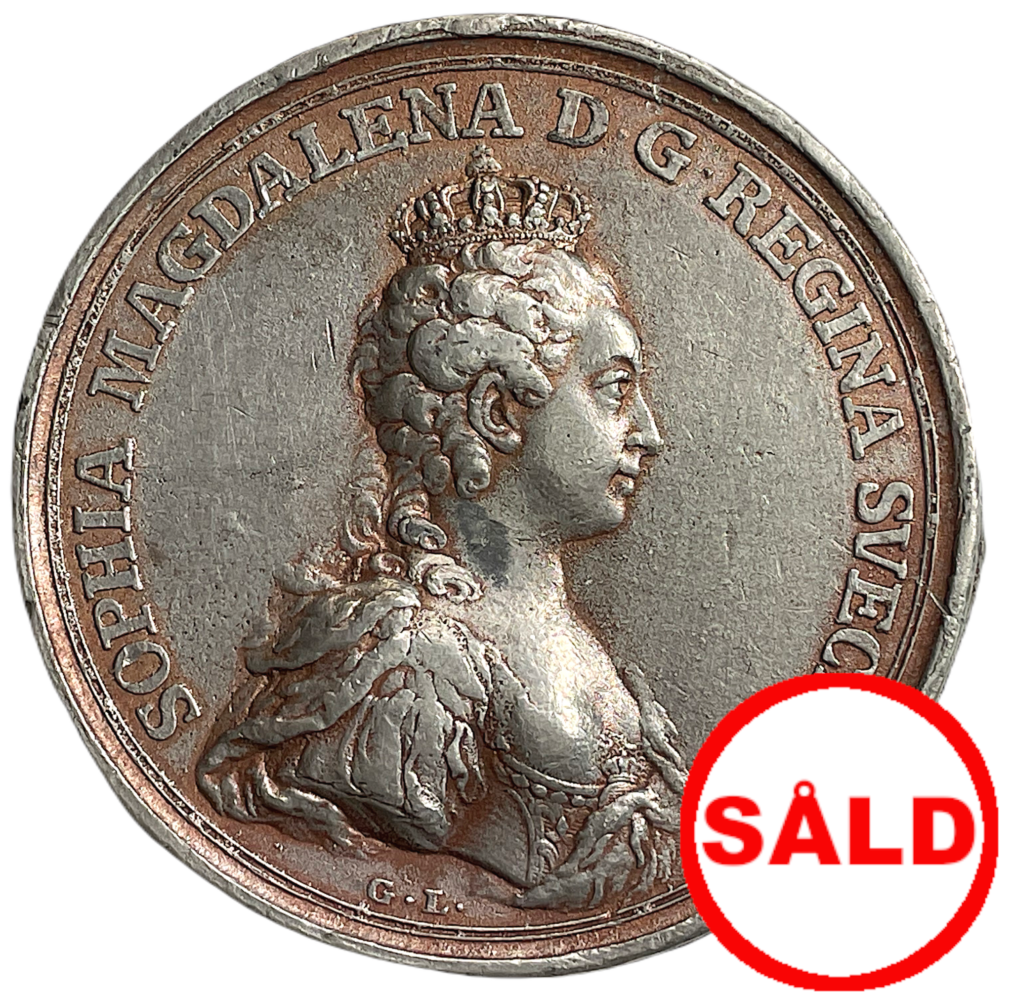 Sophia Magdalenas kröning i Stockholms storkyrka den 29 maj 1772 - Mycket sällsynt av Gustav Ljungberger
