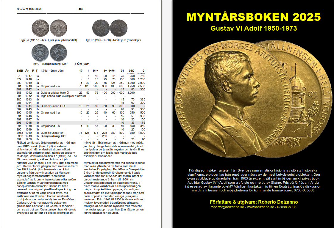 MYNTÅRSBOKEN 2025 - Nu i lager för omedelbar leverans!