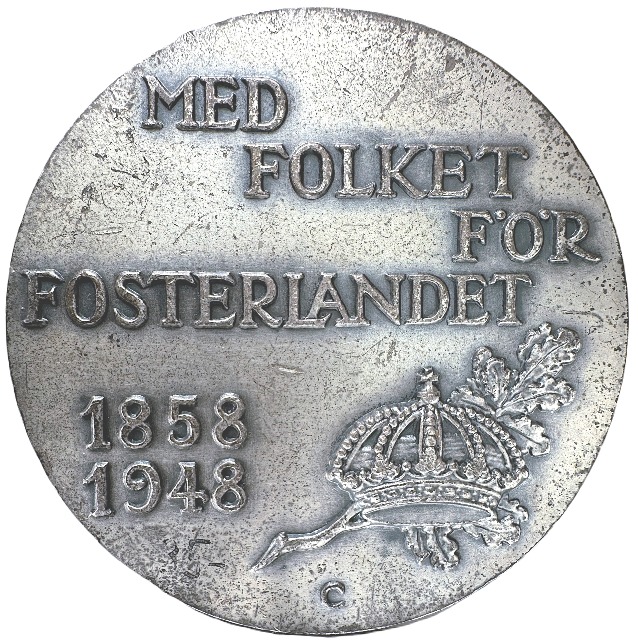 Gustav V 90 år 1948 av Gösta Carell