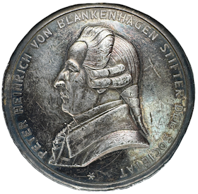 Estland (Livland / Ryssland) - Peter Heinrich von Blankenhagen av Kullrich - grundare av Kejserliga Livländska Välgörenhets- och Ekonomiska Sällskapet