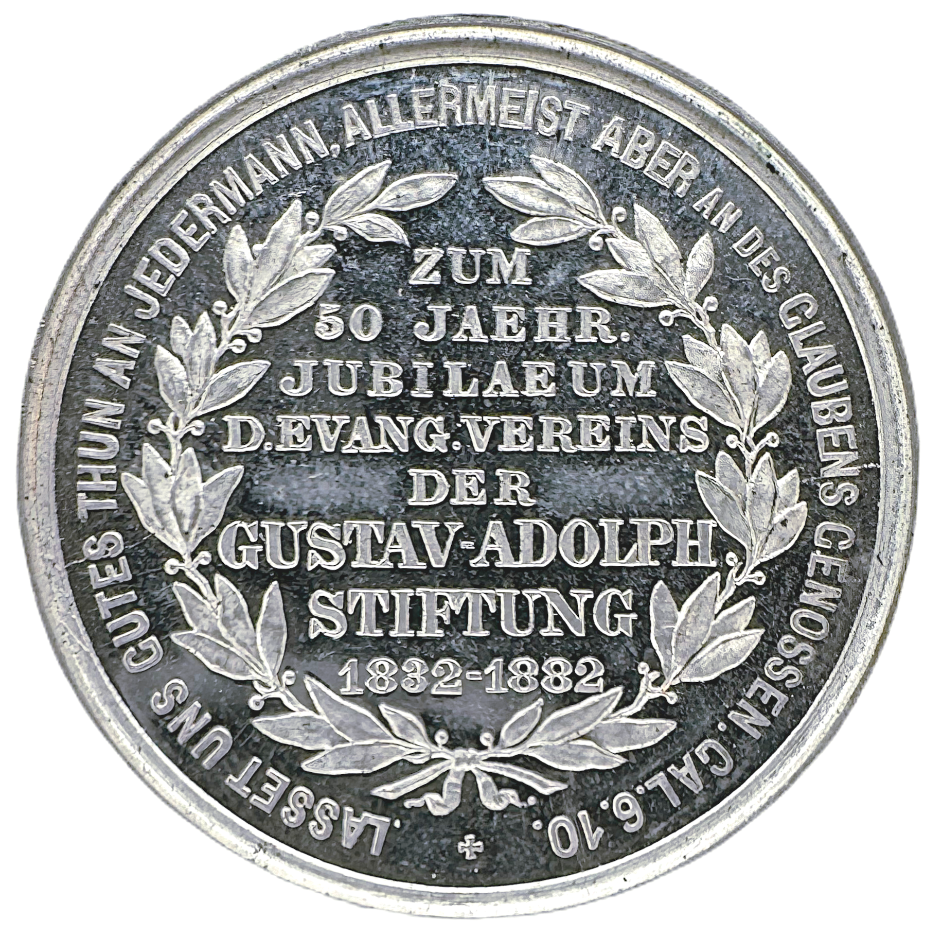 Gustav II Adolf - 50-årsjubileum av Gustav Adolfsstiftelsen 1832-1882 av Hermann Weckwerth - Vackert exemplar