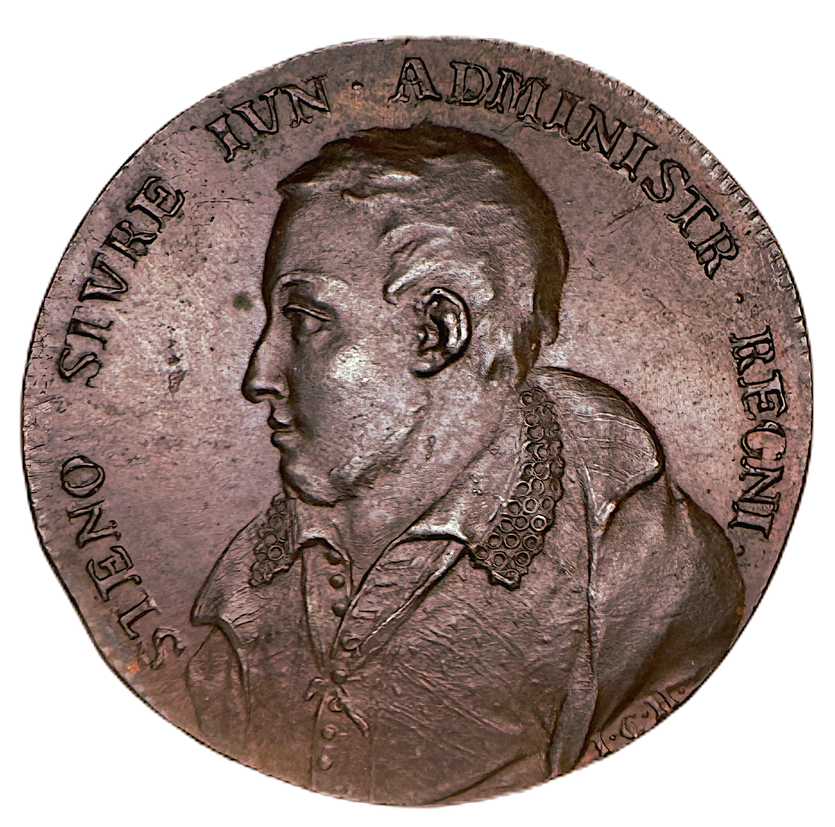 Sten Sture den yngre av Johann Carl Hedlinger - Nr 42 ur Hedlingers regentlängd