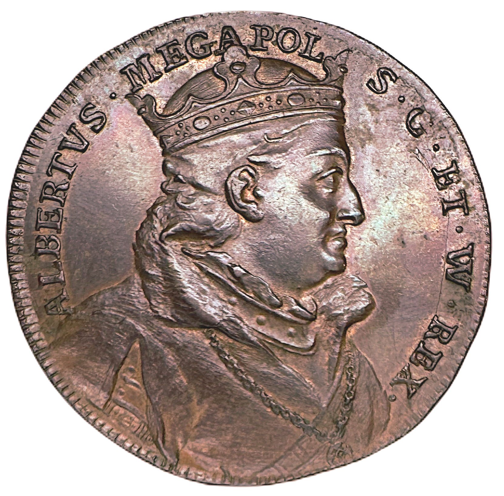 Albrekt av Mecklenburg av Johann Carl Hedlinger - Ur Hedlingers regentlängd nr 33