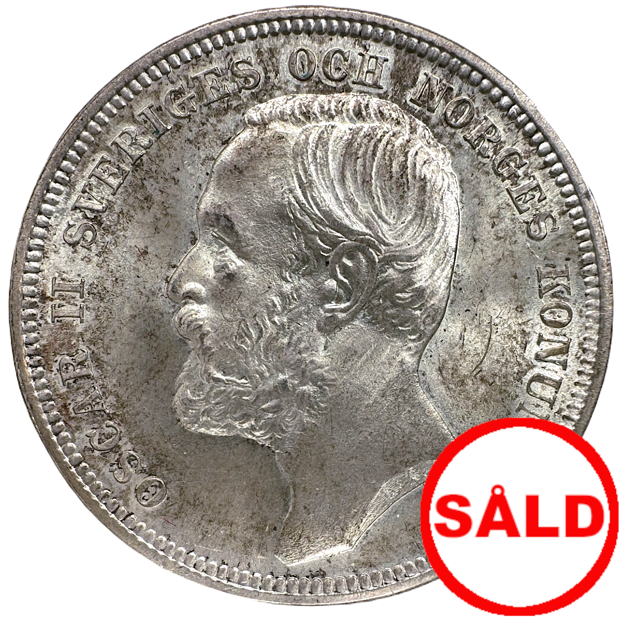 Oskar II - 1 Krona 1898 - Vackert ocirkulerat exemplar