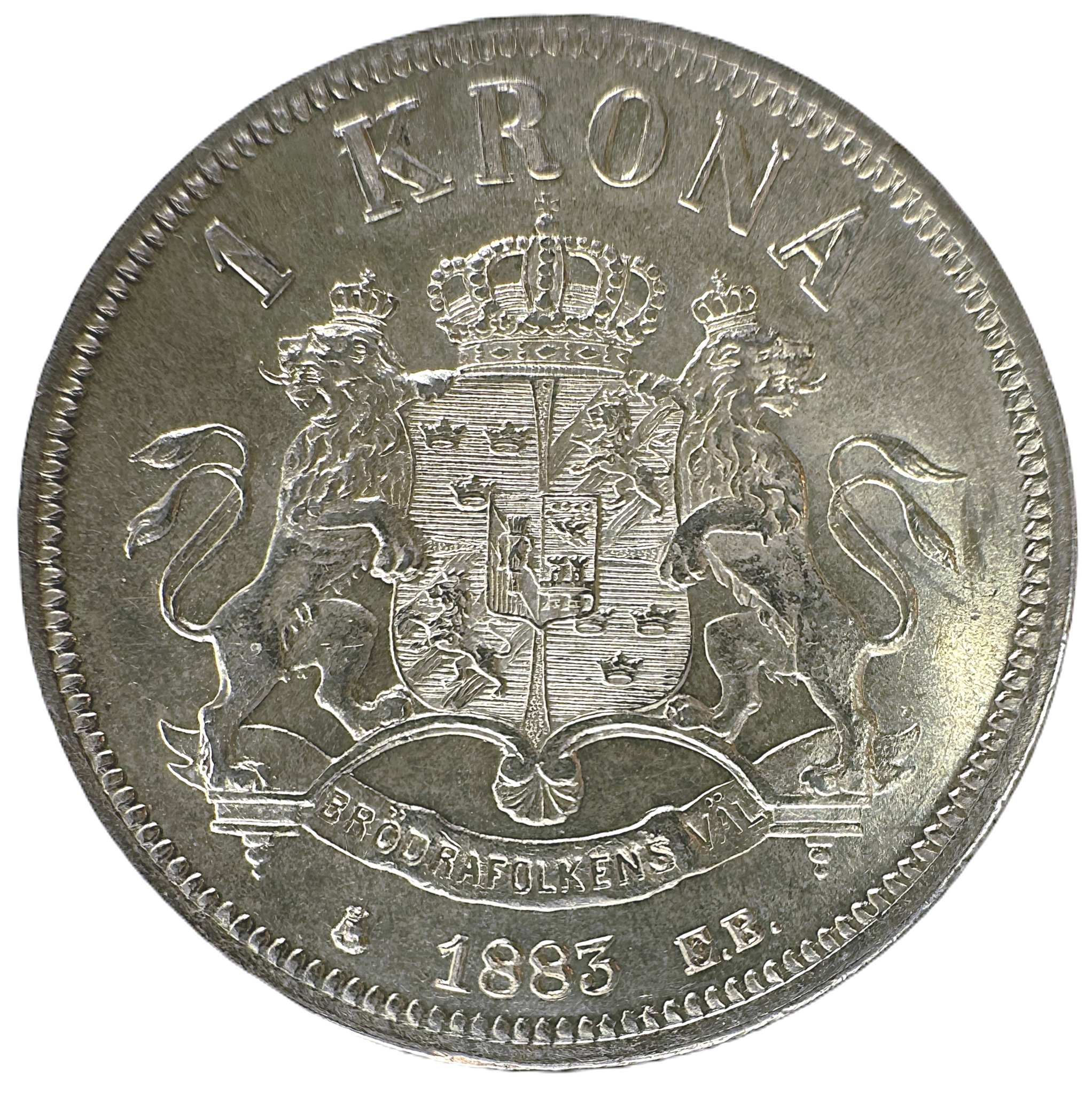 Oskar II - 1 Krona 1883 - Ett underbart exemplar