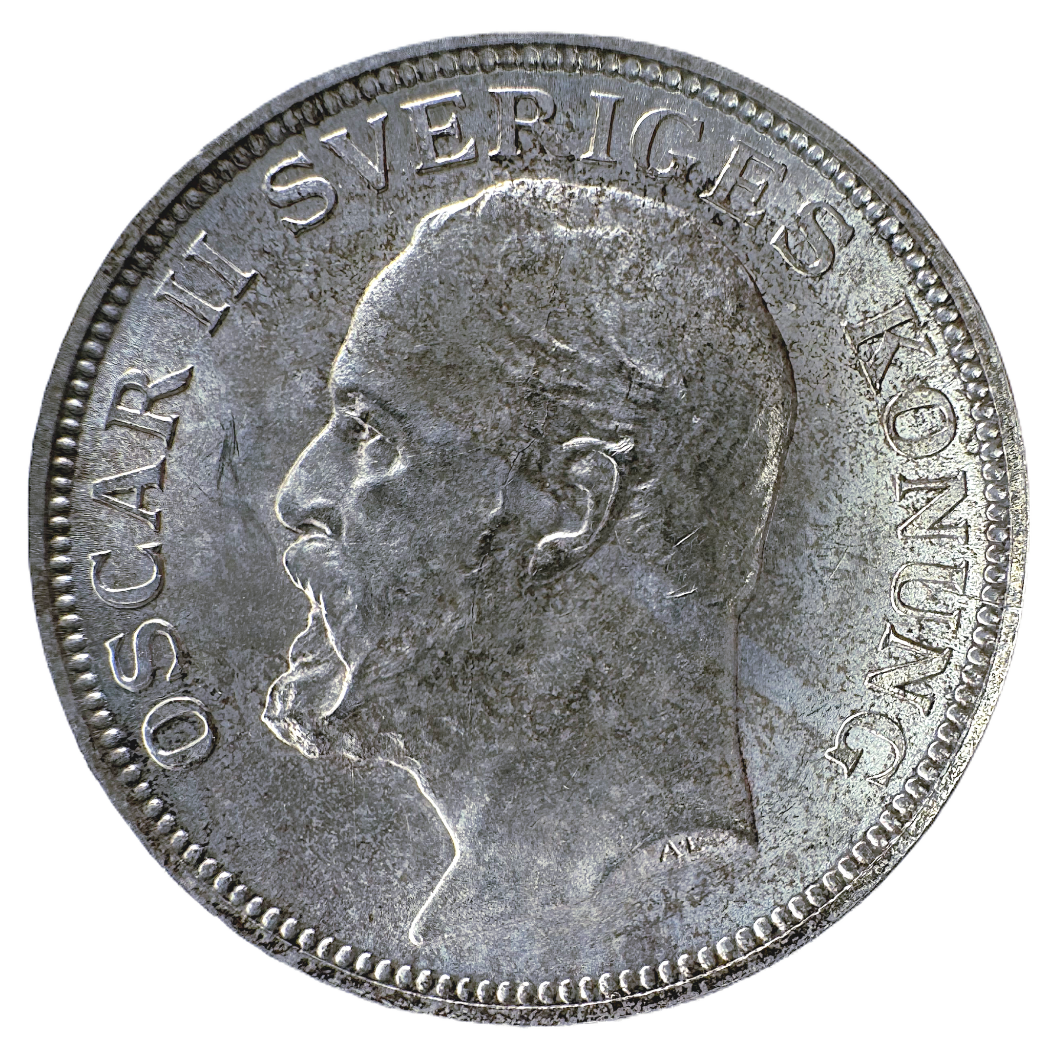 Oskar II - 1 Krona 1906 - Vackert ocirkulerat exemplar