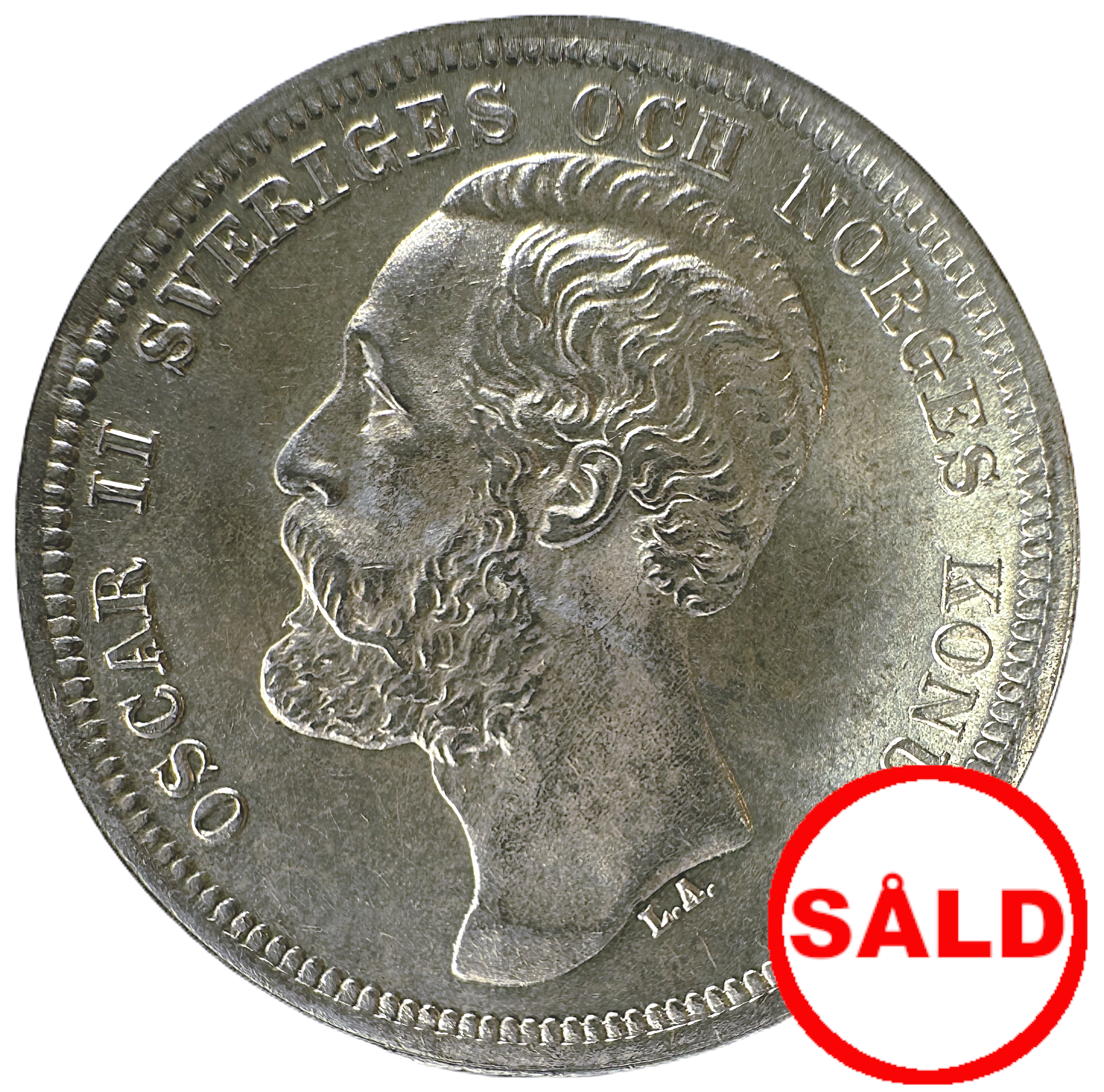 Oskar II - 1 Krona 1883 - Ett underbart exemplar