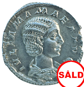Julia Mamaea Denar 222-235 e.Kr - Mycket vackert exemplar