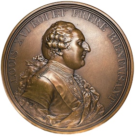 Frankrike, Louis XVI, gruvorna i Allemont av Dupré, 1786 Paris - Massiv medalj i toppkvalitet