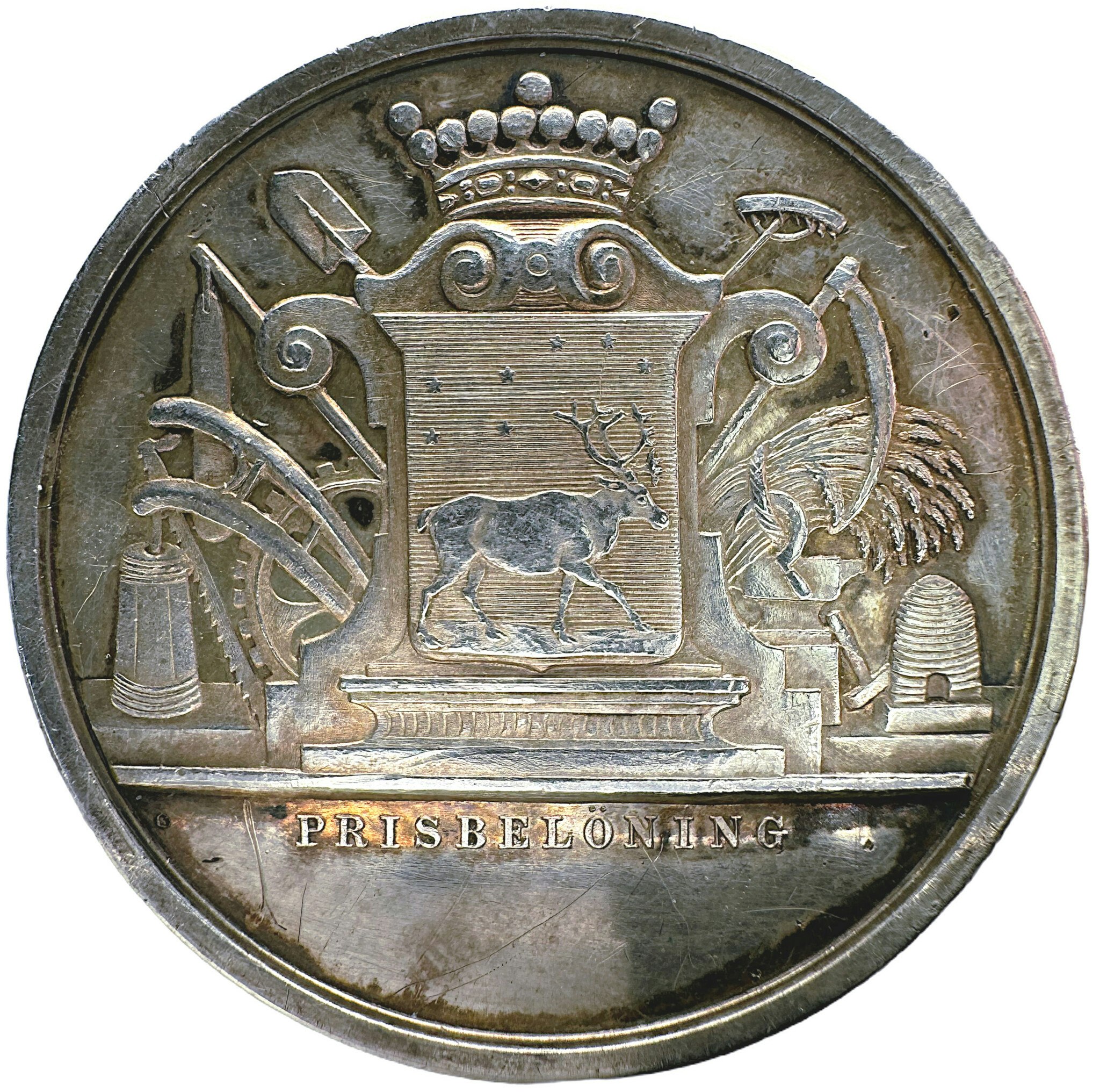 Oskar II  - Norrbottens kungliga hushållningssällskap 1877 av Lea Ahlborn - Sällsynt