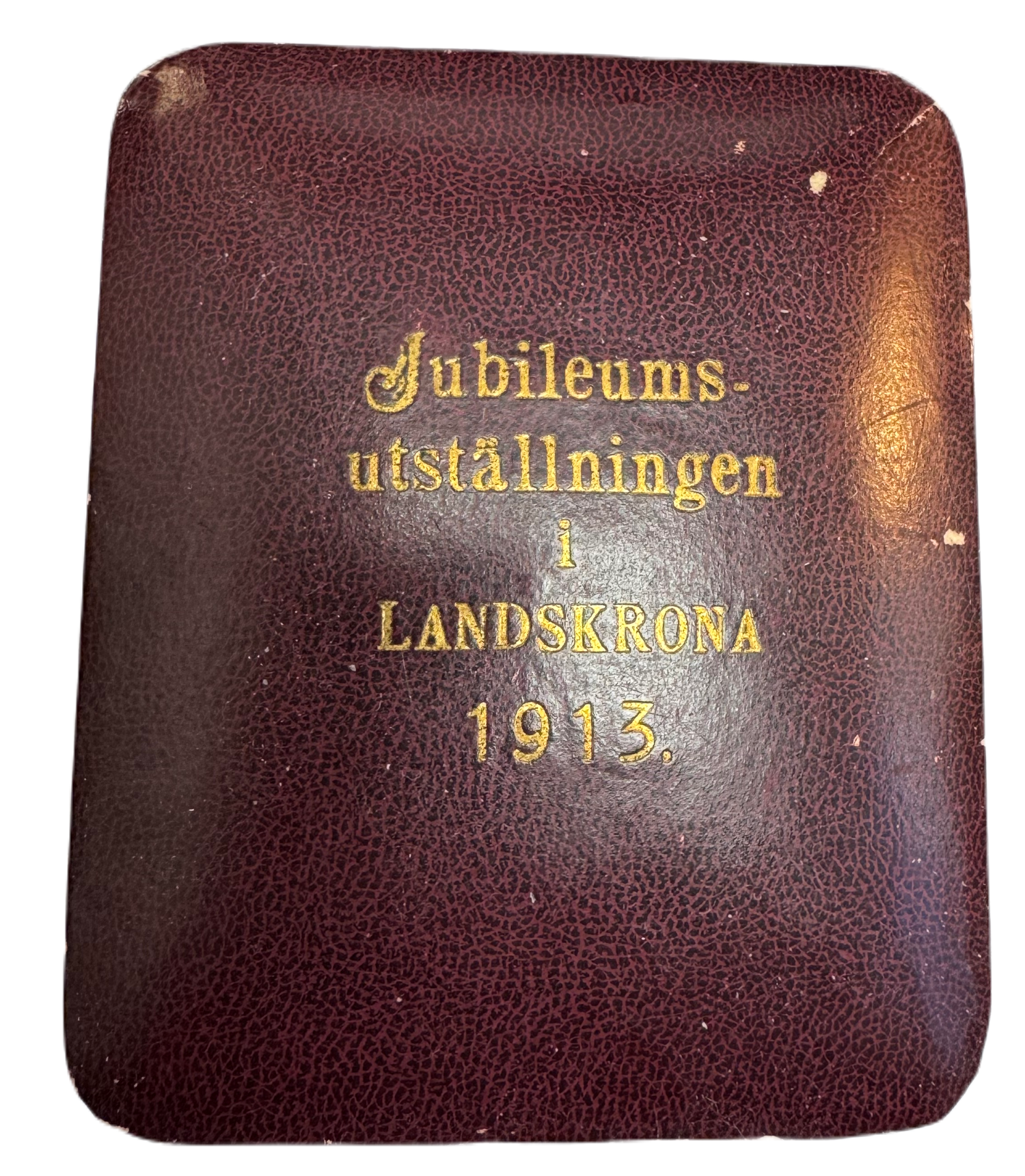 Gustav Adolf som kronprins - Jubileumsutställningen i Landskrona 1913 i originaletui - Underbart motiv - sällsynt