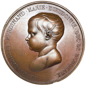Frankrike: Religionen döper hertigen av Bordeaux, stödd av monarkin 1821 av Gayrard - Mirakelbarnet!