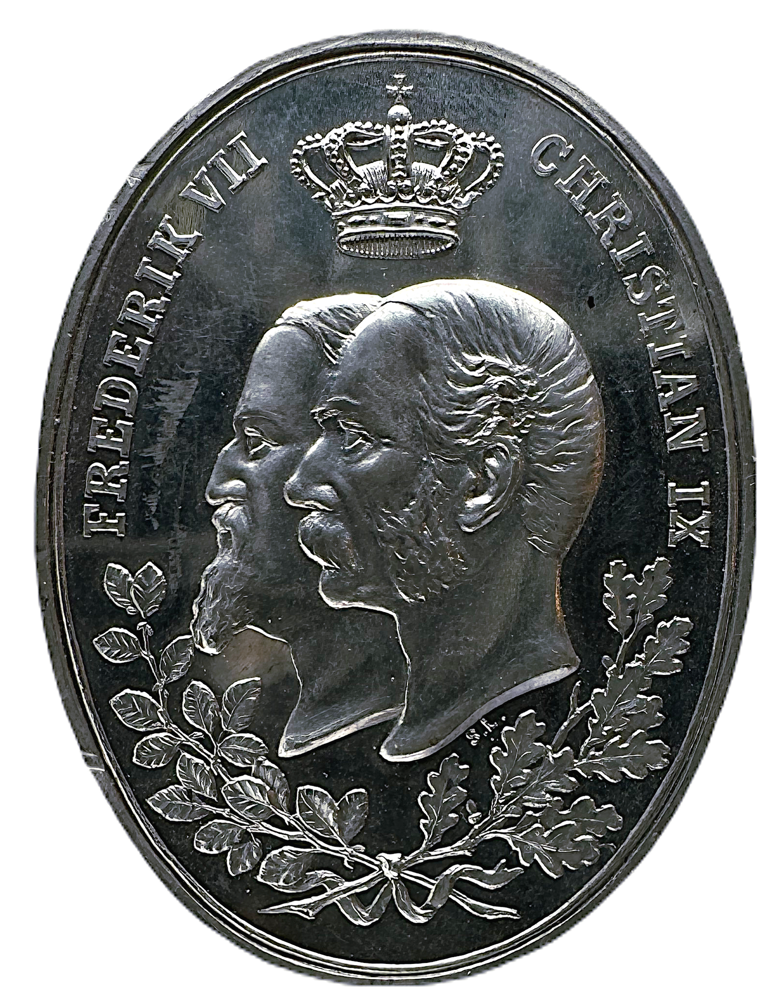 Danmark - Minnesmedalj utgiven 1898 till 50-årsminnet av Treårskriget (1848–1850), även känt som Slesvig-holsteinska kriget