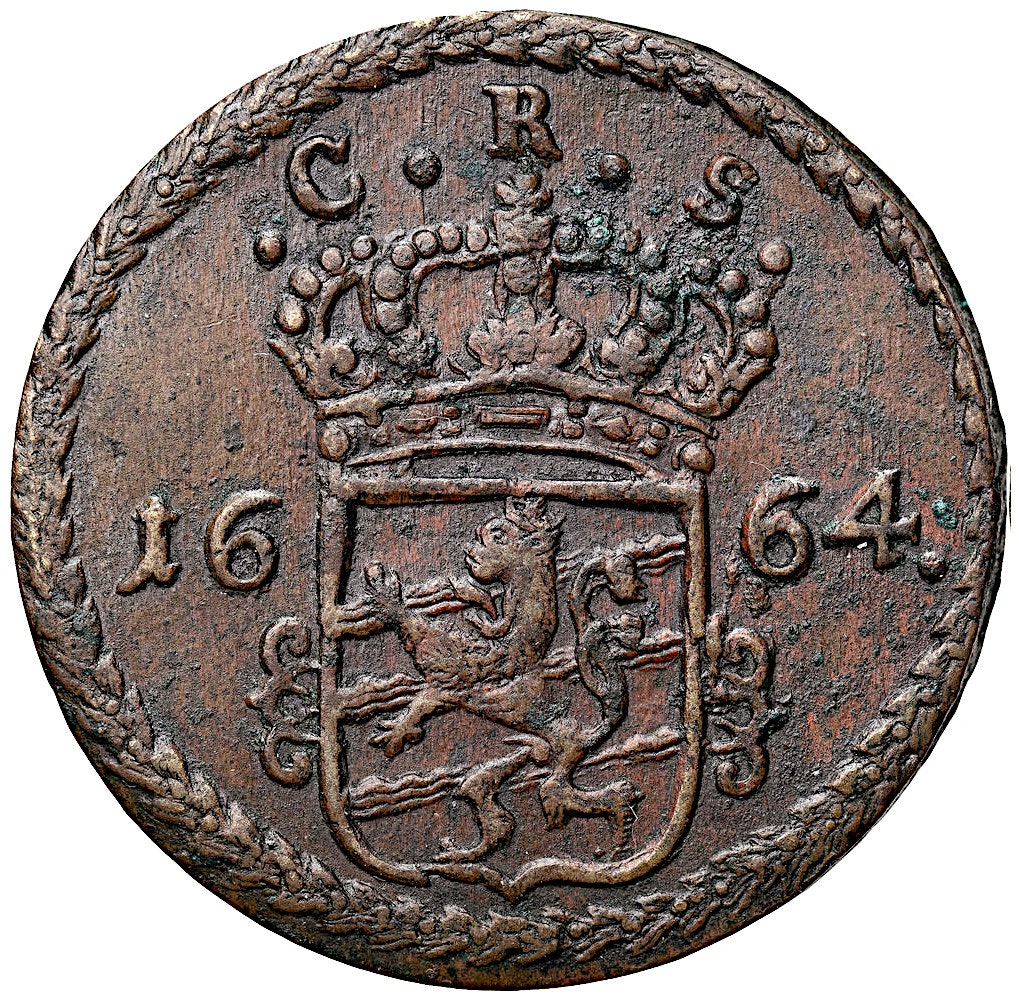 Karl XI, Avesta - 2 Öre KM 1664 - Ett underbart välpräglat exemplar med härlig lyster och fantastisk patina