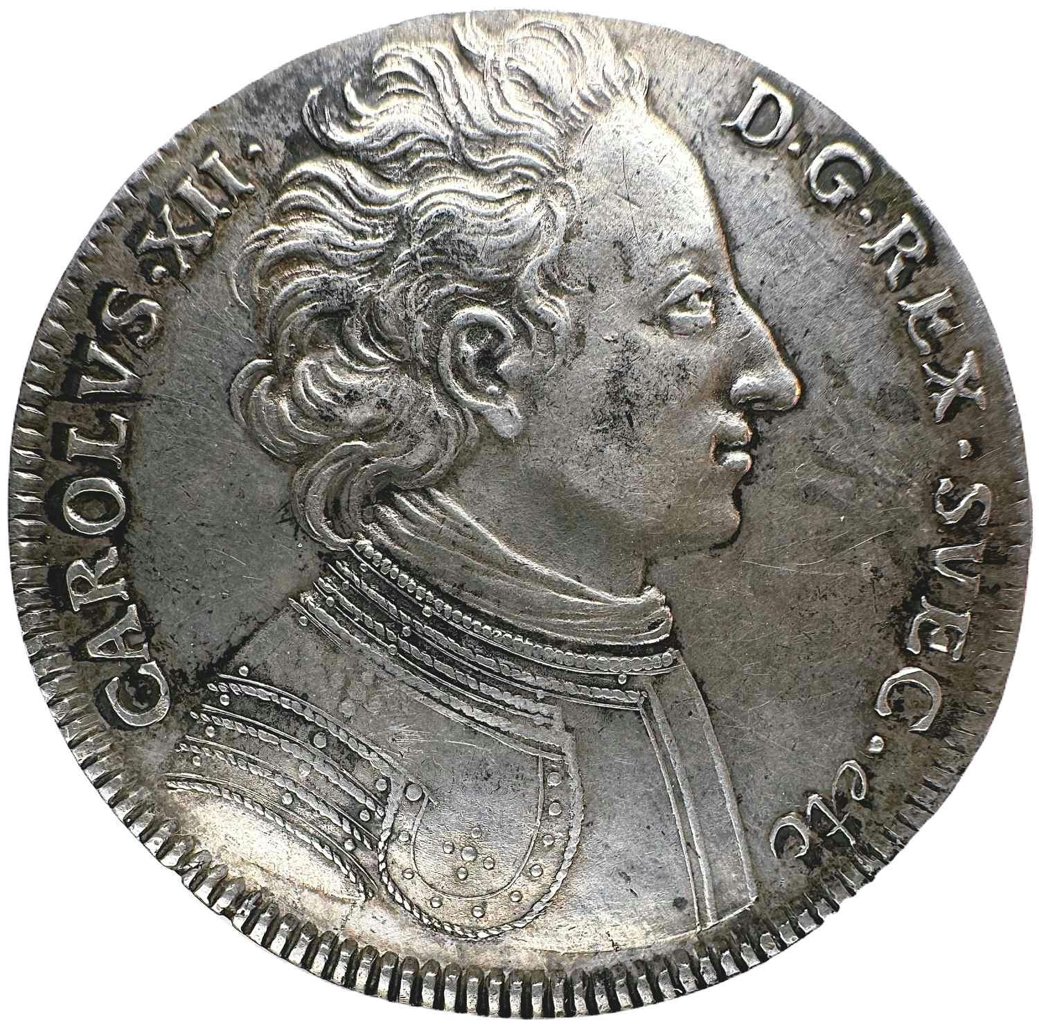 Karl XII - Riksdaler 1707 - Vackert exemplar