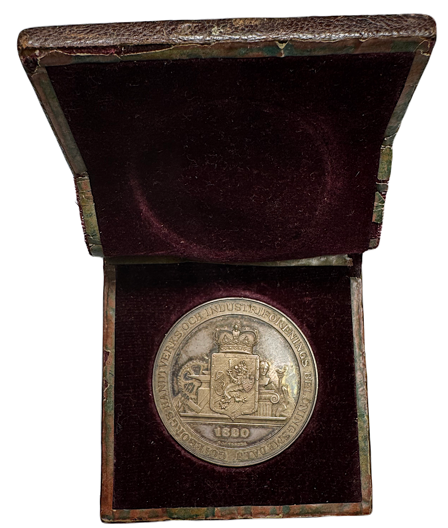 Göteborgs hantverks- och industriförenings belöningsmedalj i originaleti, utdelat till C. G. Stjernlöf 1891