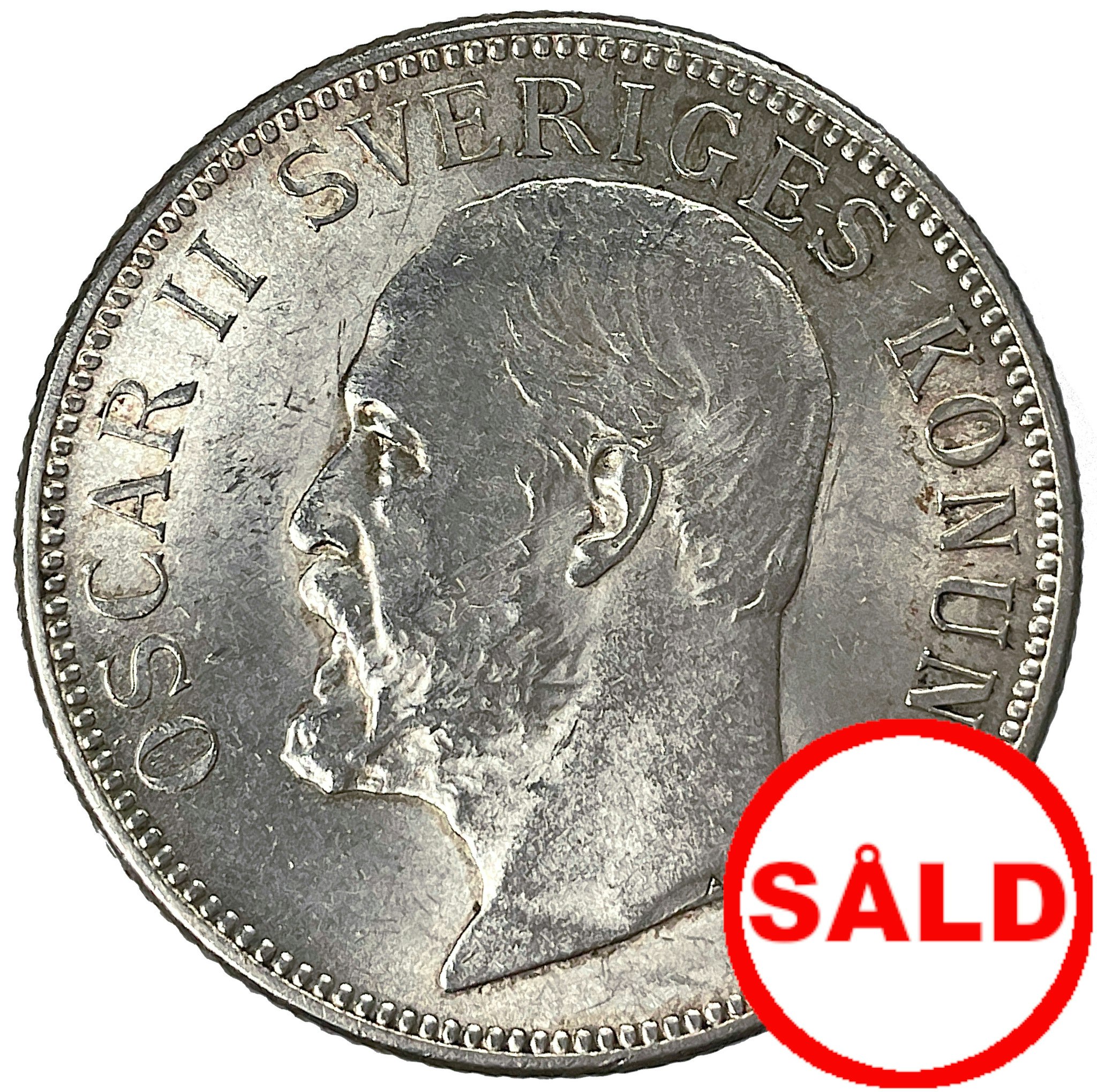 Oskar II, 2 Kronor 1907