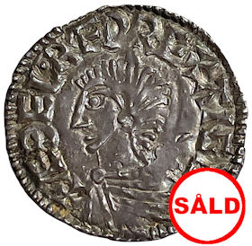 Æthelred II (978-1016). LONDON. Penny. Long cross. Mm LEOFRED