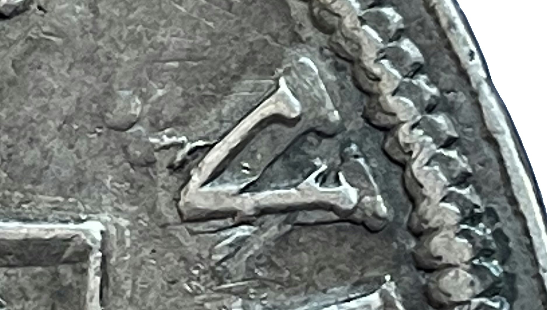 Karl XI - 8 Mark 1666 - En mycket sällsynt variant med ompunsat V upp och ner i VIII - Mycket sällsynt - RR