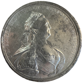 Katarina II (den store) av Ryssland 1762-1796 - Förstärkningen av den ryska flottan i Svarta havet 1782 av Timofei Ivanov 1790