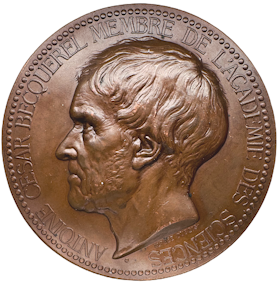 Antoine César Becquerel (1788–1878)  Fransk fysiker, pionjär inom elektrokemi och vetenskaplig hedersman