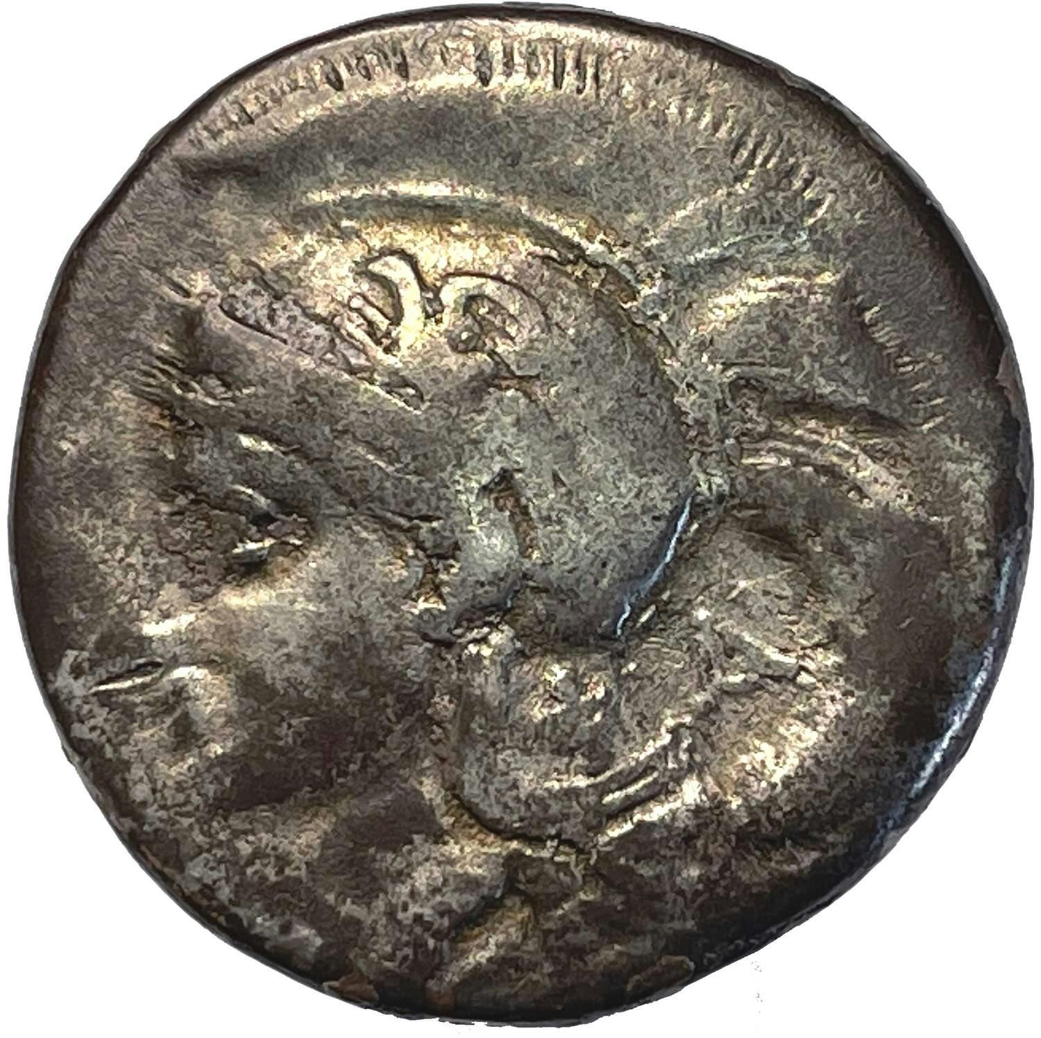 Lukanien, Velia 340-334 f.Kr Didrachm - kontramarkerad ΦA