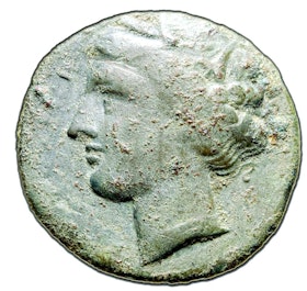 Sicilien, Syrakusa, Brons 19mm, Hieron II cirka 263-215 f.Kr