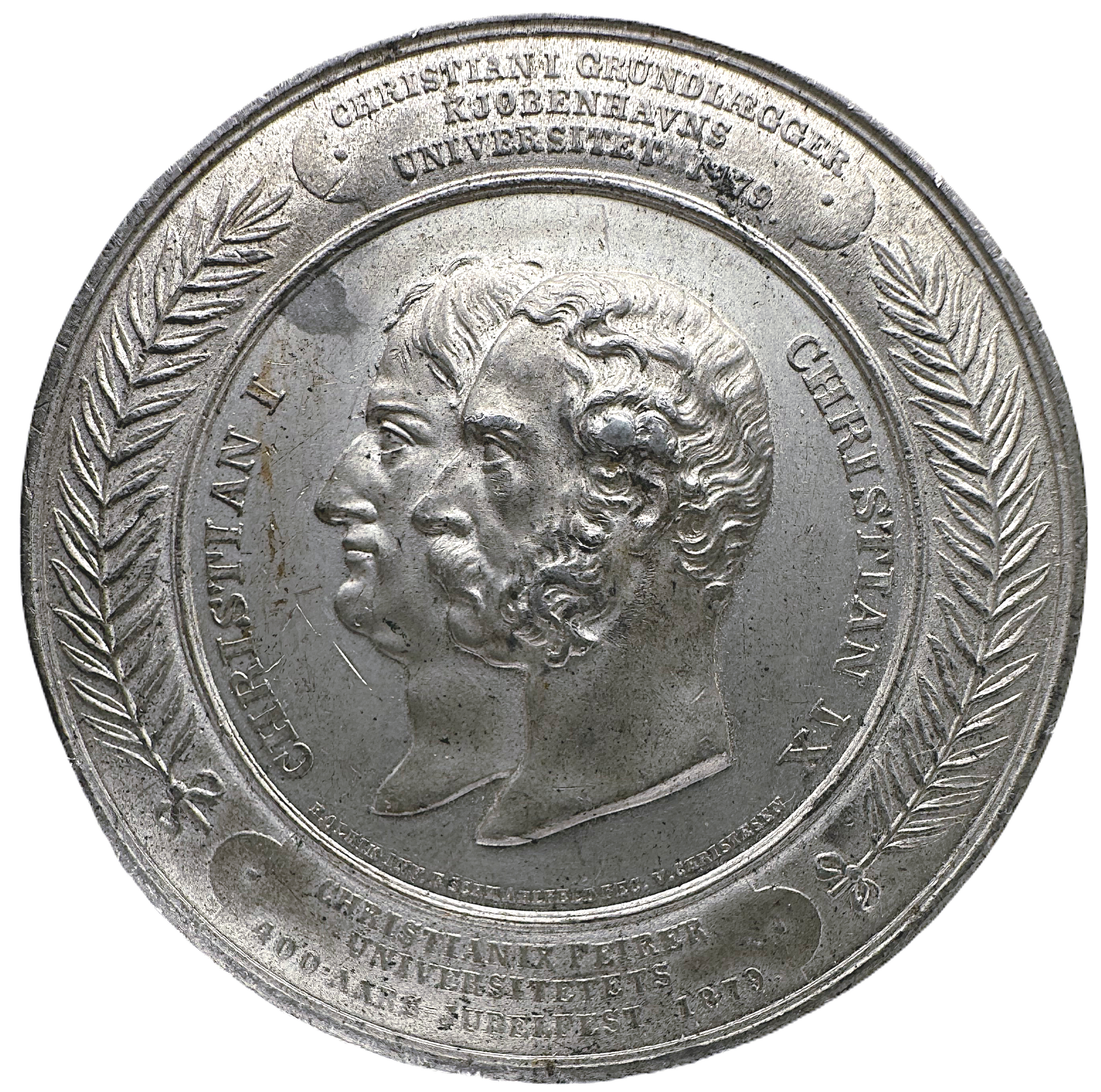 Danmark, Christian IX - Köpenhamns universitets 400 årsjubileum 1879 av Schmahlfeld