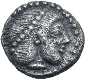 Sicilien, Syrakusa, Deinomenid Tyranny. Hieron I, ca. 478-470 f.Kr. Obol