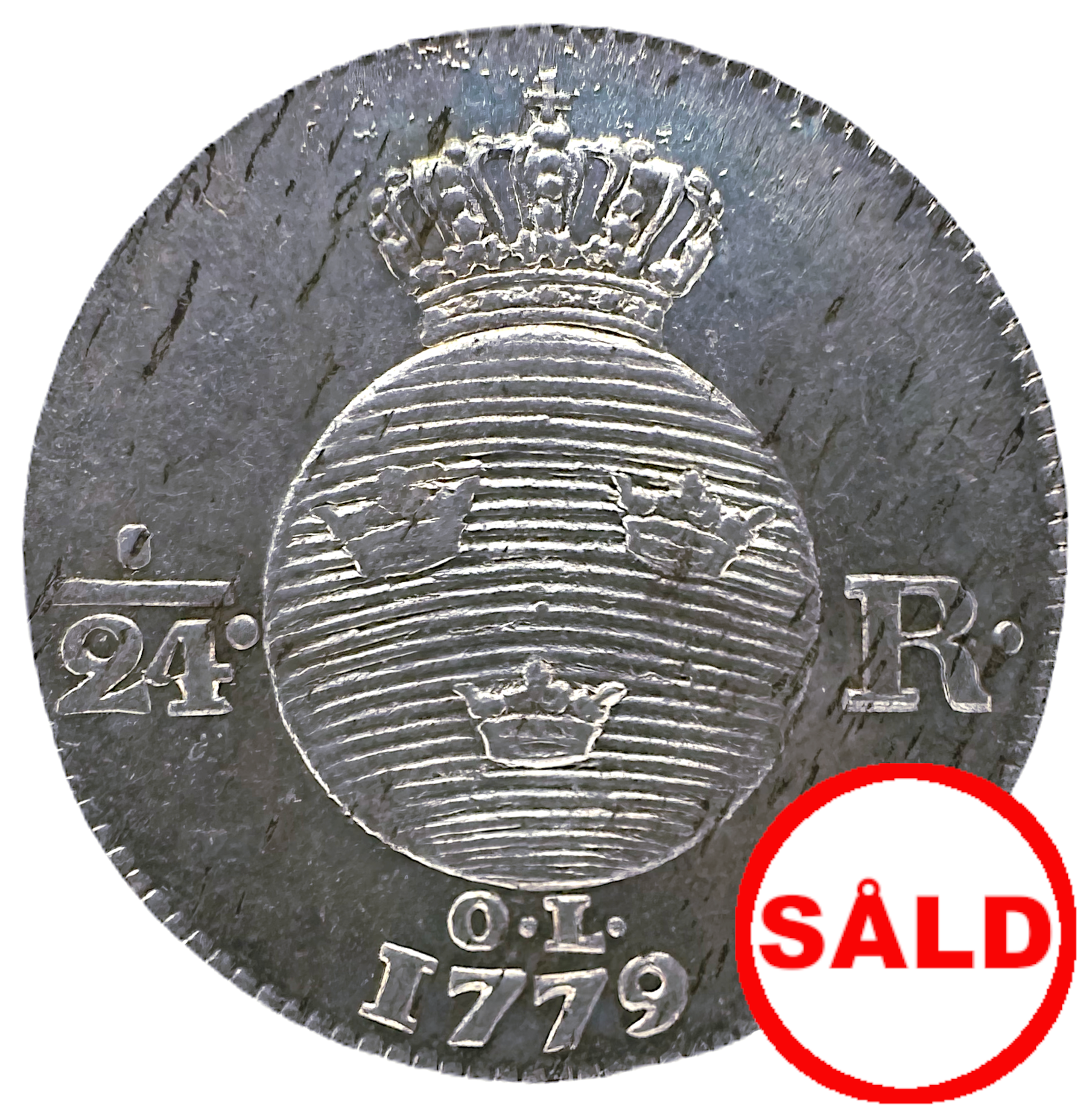 Gustav III - 1/24 Riksdaler 1779 - Vackert exemplar