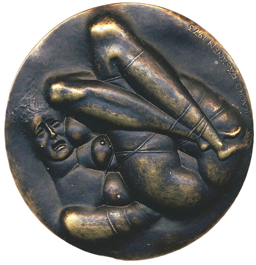 Vilhelm Moberg (1898–1973) - Pampig bronsmedalj med kontroversiellt motiv. Av Kauko Räsänen