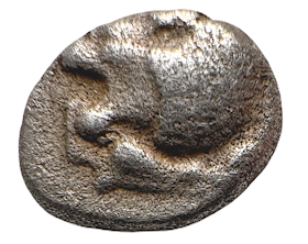 Ionien, MIletos 520-450 f.Kr. Diobol med lejon