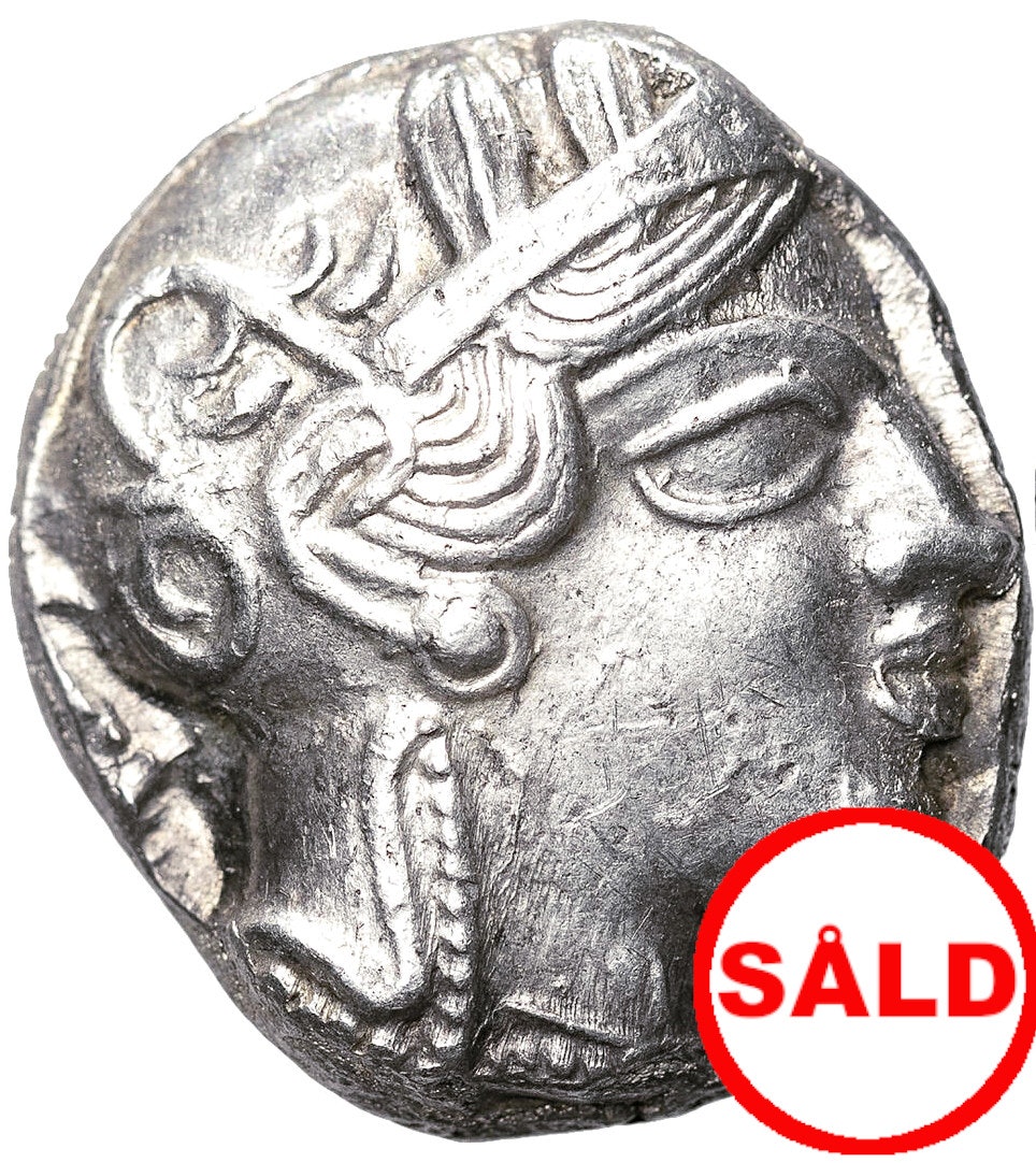 Attika, Aten, Tetradrachm 449-413 f.Kr - MYCKET VACKERT SKICK