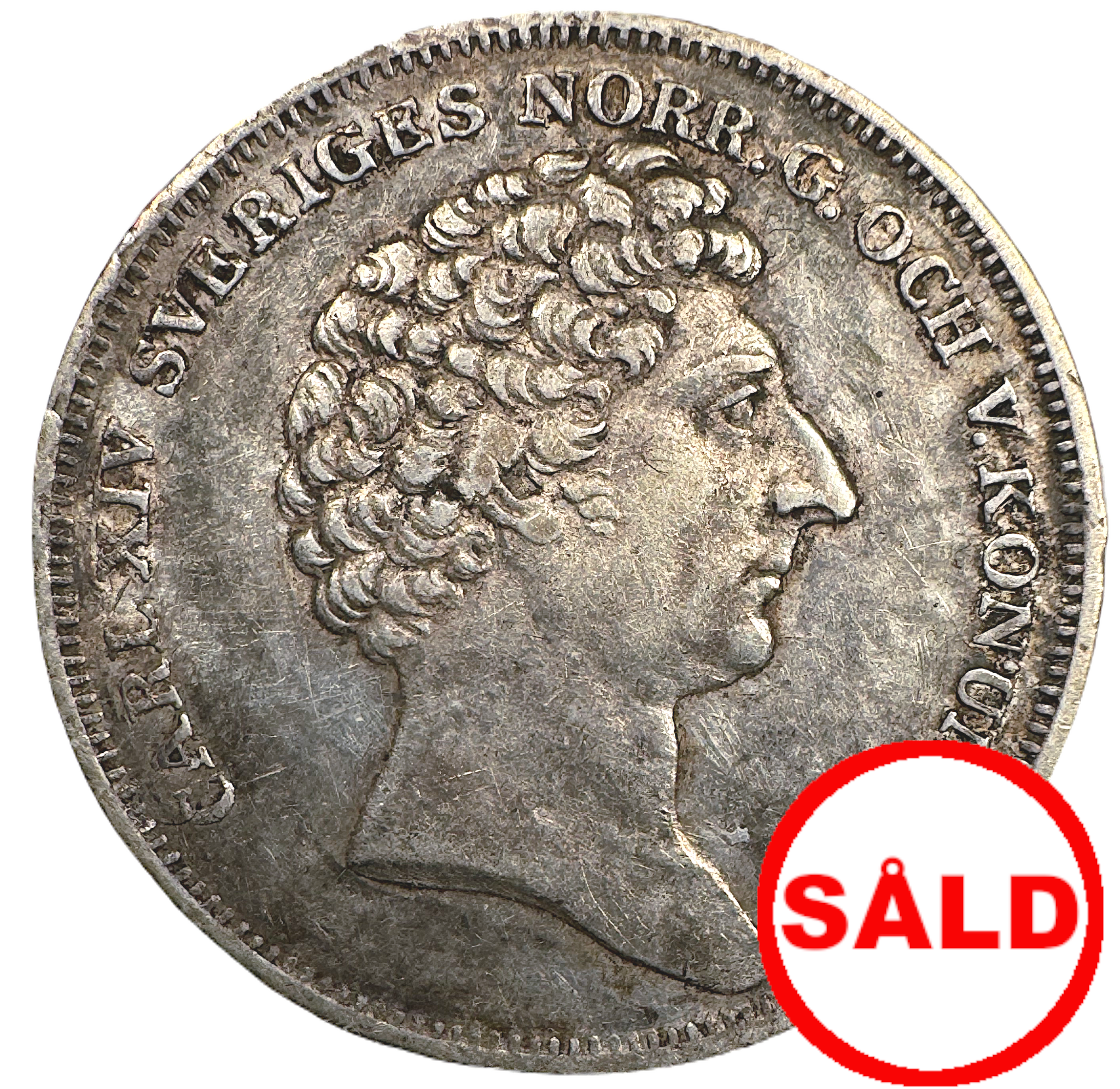Karl XIV Johan - 1/4 Riksdaler Specie 1830 med punkt efter Sp
