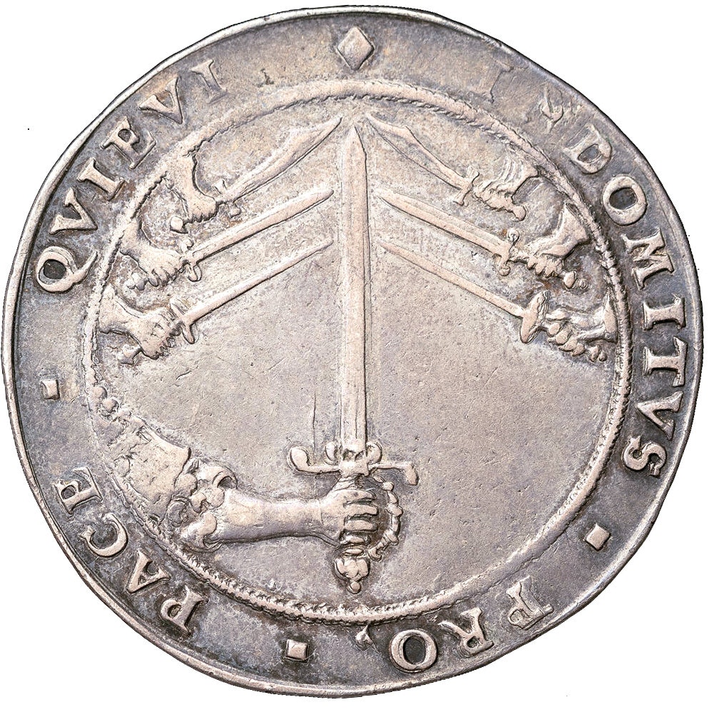 Karl X Gustavs död den 13 februari 1660 och begravning i Riddarholmskyrkan 4 november - Kastmynt 2/3 Riksdaler  - Endast 11 kända exemplar i privat ägo