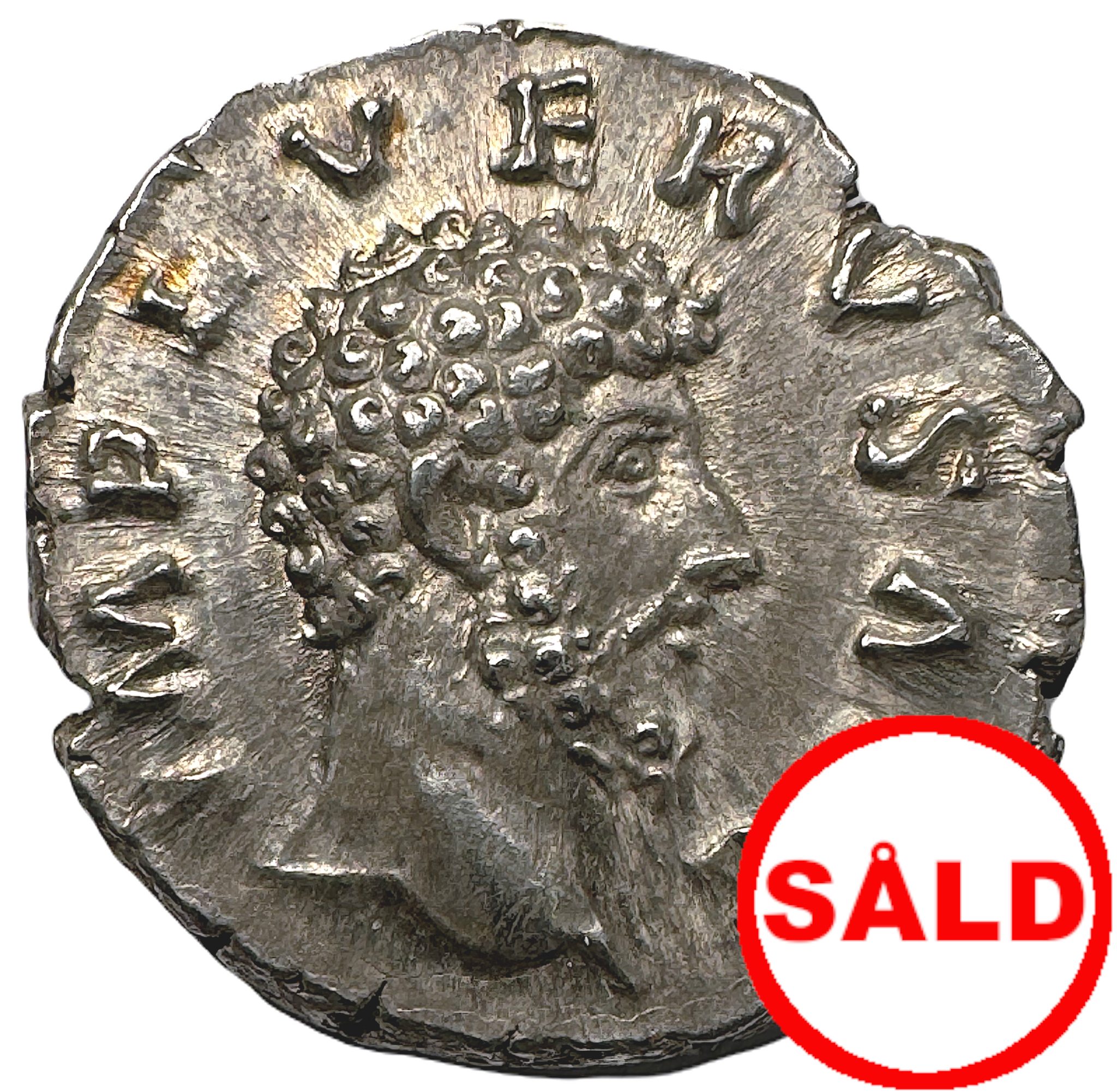 Lucius Verus 161-169 e.Kr - Denar - Vackert exemplar med Providentia