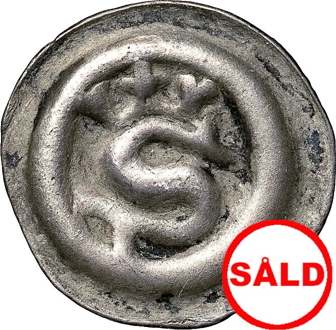 Albrekt av Mecklenburg 1365-1389 - Söderköping - Tilltalande krönt S-brakteat