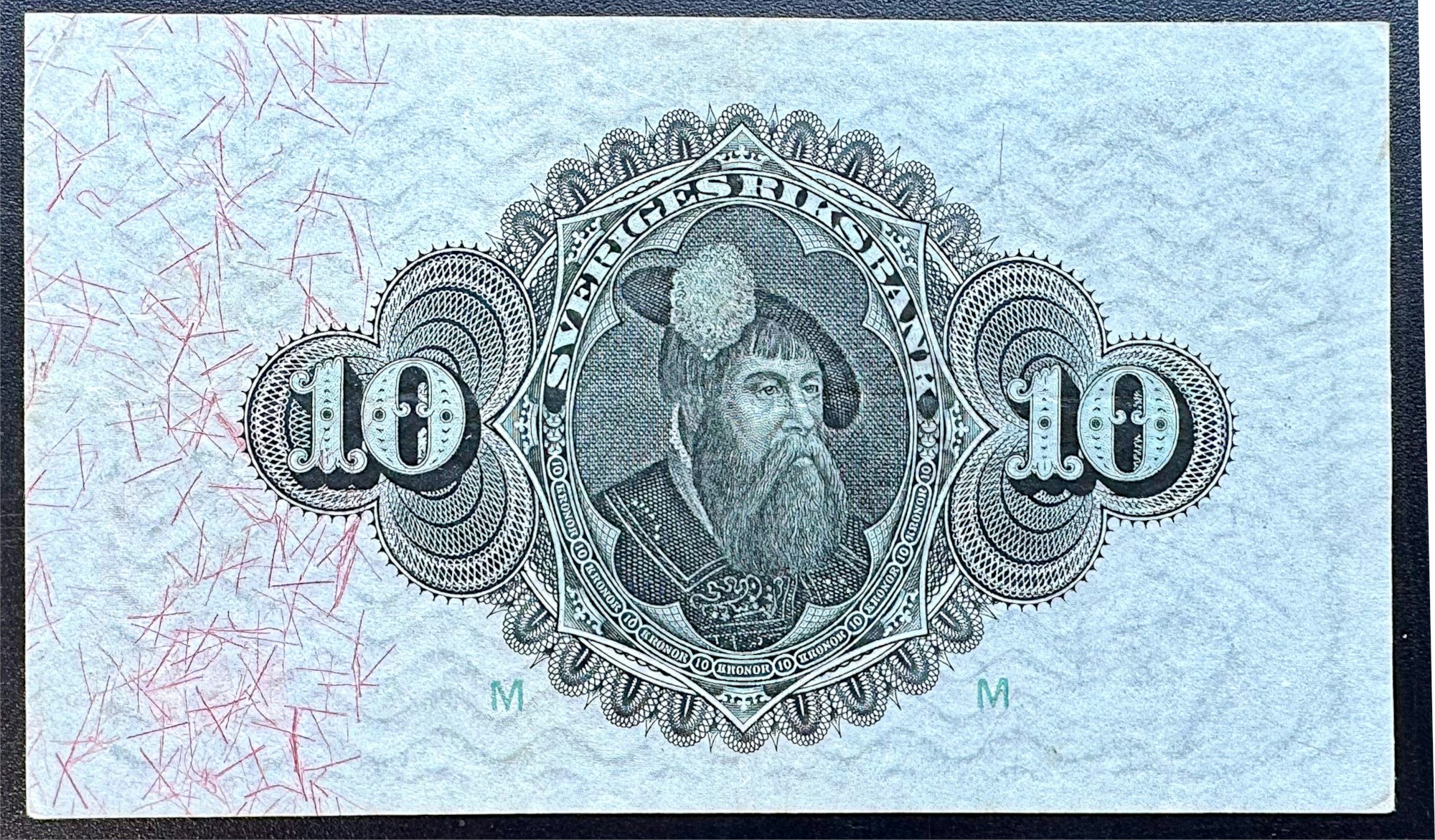 Sveriges riksbank - 10 kronor 1926 - Sedel med rent och krispigt papper - fräsht exemplar