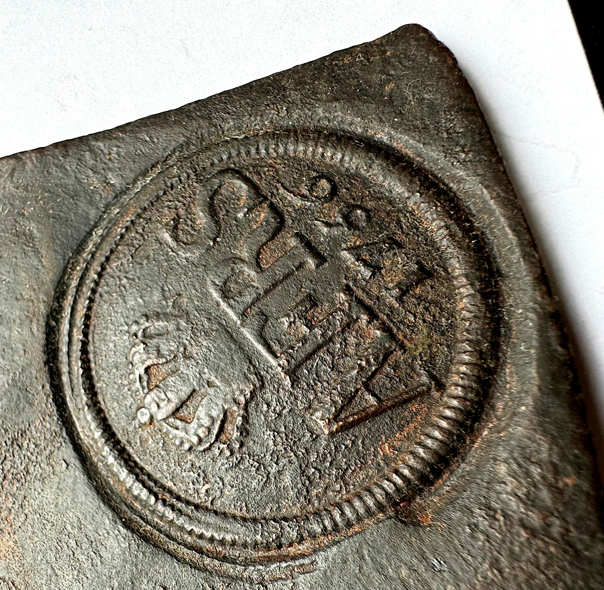Adolf Fredrik, Avesta, Plåtmynt 4 Daler SM 1756 – Sällsynt