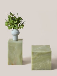 Flair Pedestal  Jade Green Onyx