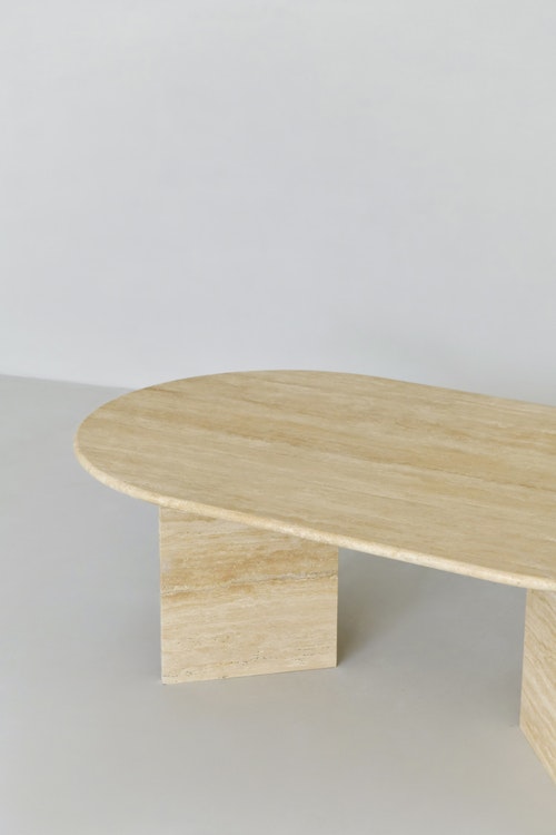 Alice Coffee Table oval Travertine