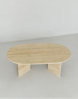 Alice Coffee Table oval Travertine