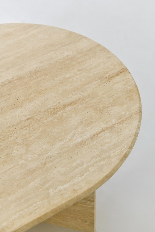 Alice Coffee Table oval Travertine