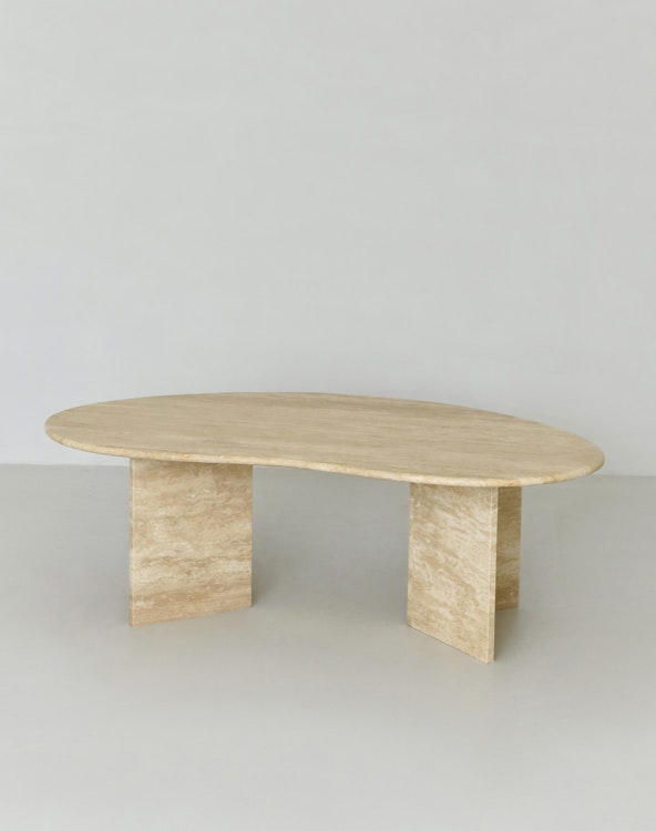 Alice Coffee Table bean-shaped Travertine