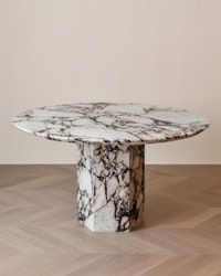 Adele Dining Table 130cm Calacatta Viola