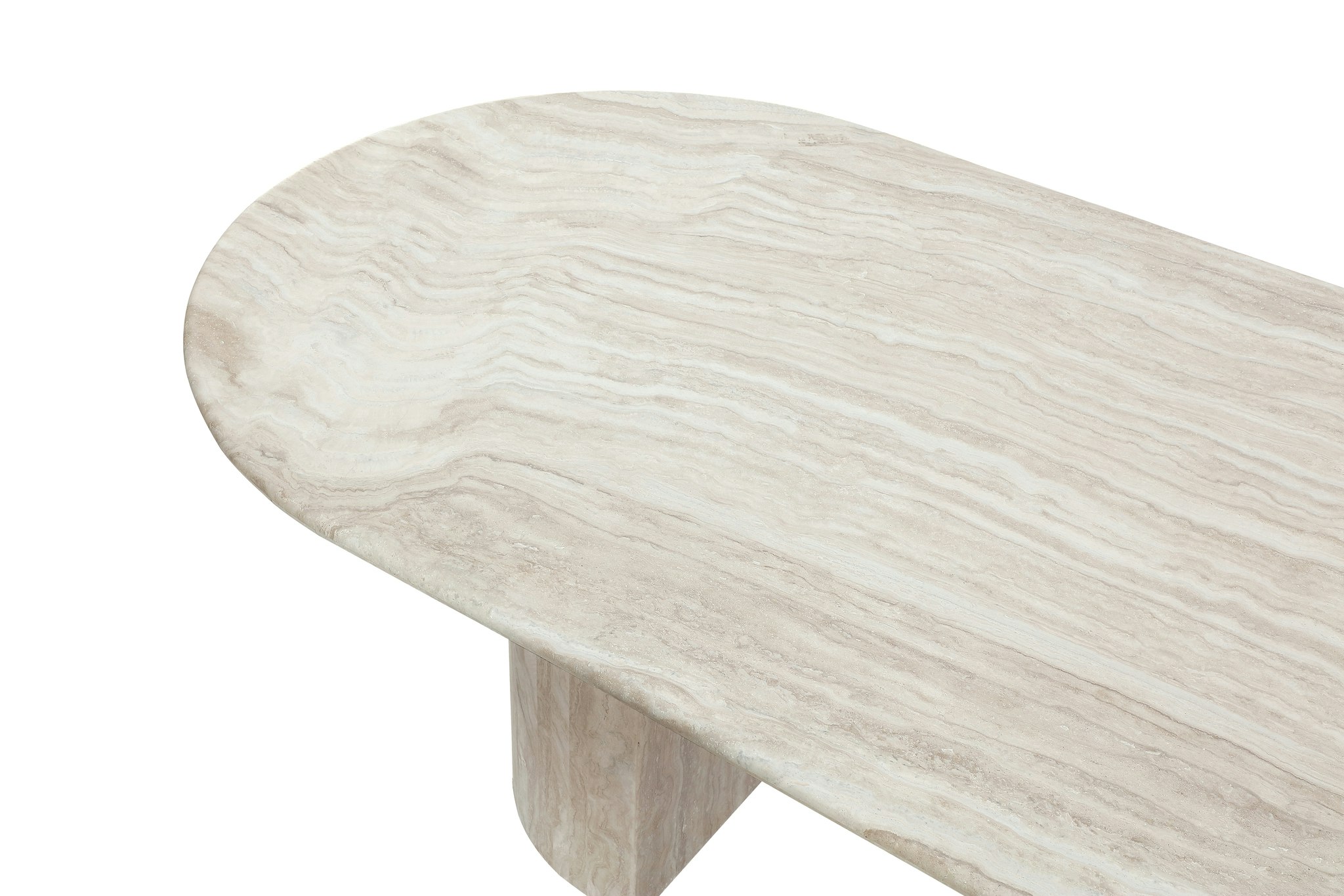 Kelly dining table 240cm Travertine